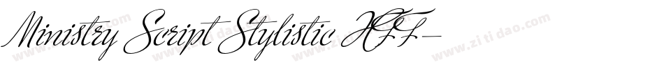 Ministry Script Stylistic HFF字体转换